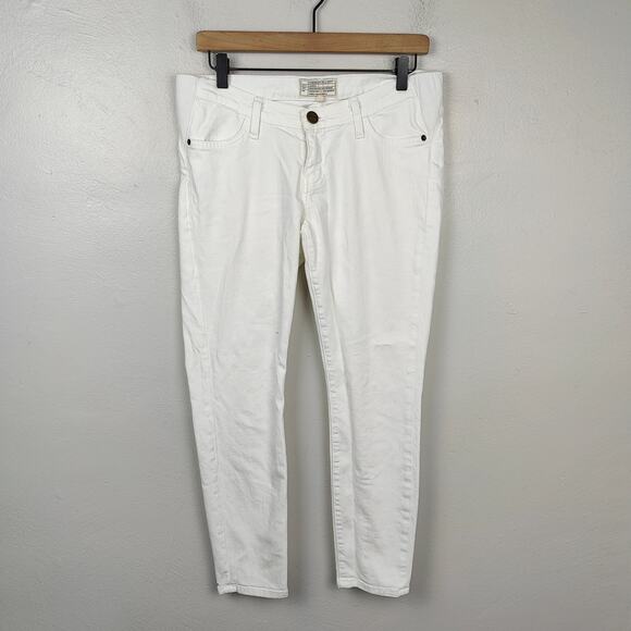 Hatch x Current Elliott Maternity‎ Stiletto Jeans Womens 29 White Wash Stretch